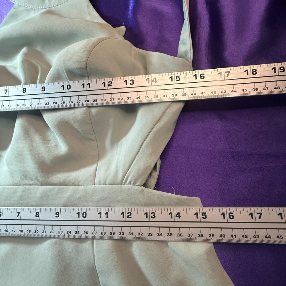 ๐Azazie Elegant Prom - Formal Chiffon Princess Halter Open Back Gown Long Slit - Picture 10 of 16